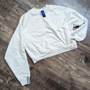 Kit and Ace Cotton Terry Cropped Sweater